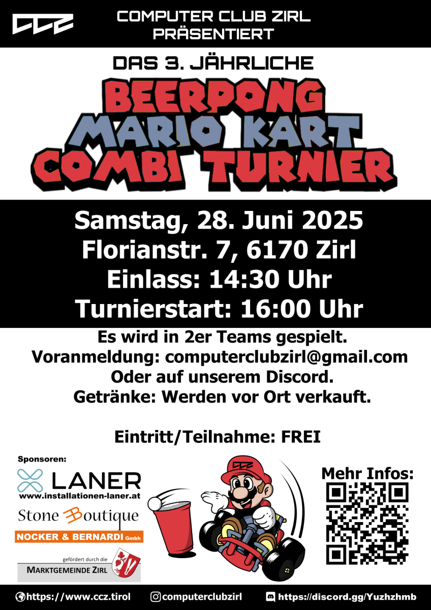 3. CCZ Beer Pong & Mario Kart Kombiturnier 2025